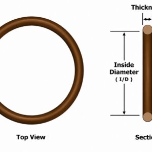 MOR10x4V O-Ring 10mm ID x 4mm CS - Viton (FKM) 75 Duro